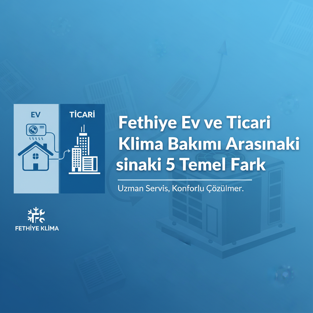 Fethiye Ev ve Ticari Klima Bakımı Arasındaki 5 Temel Fark