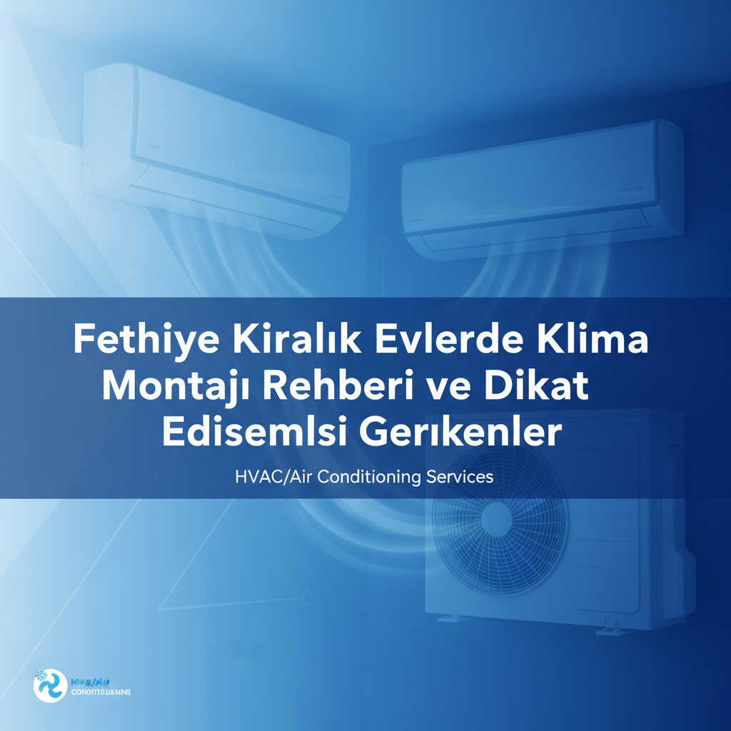 Fethiye Kiralık Evlerde Klima Montajı Rehberi ve Dikkat Edilmesi Gerekenler