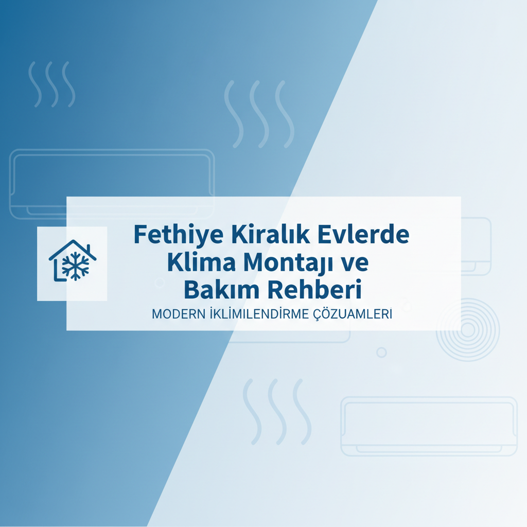 Fethiye Kiralık Evlerde Klima Montajı ve Bakım Rehberi