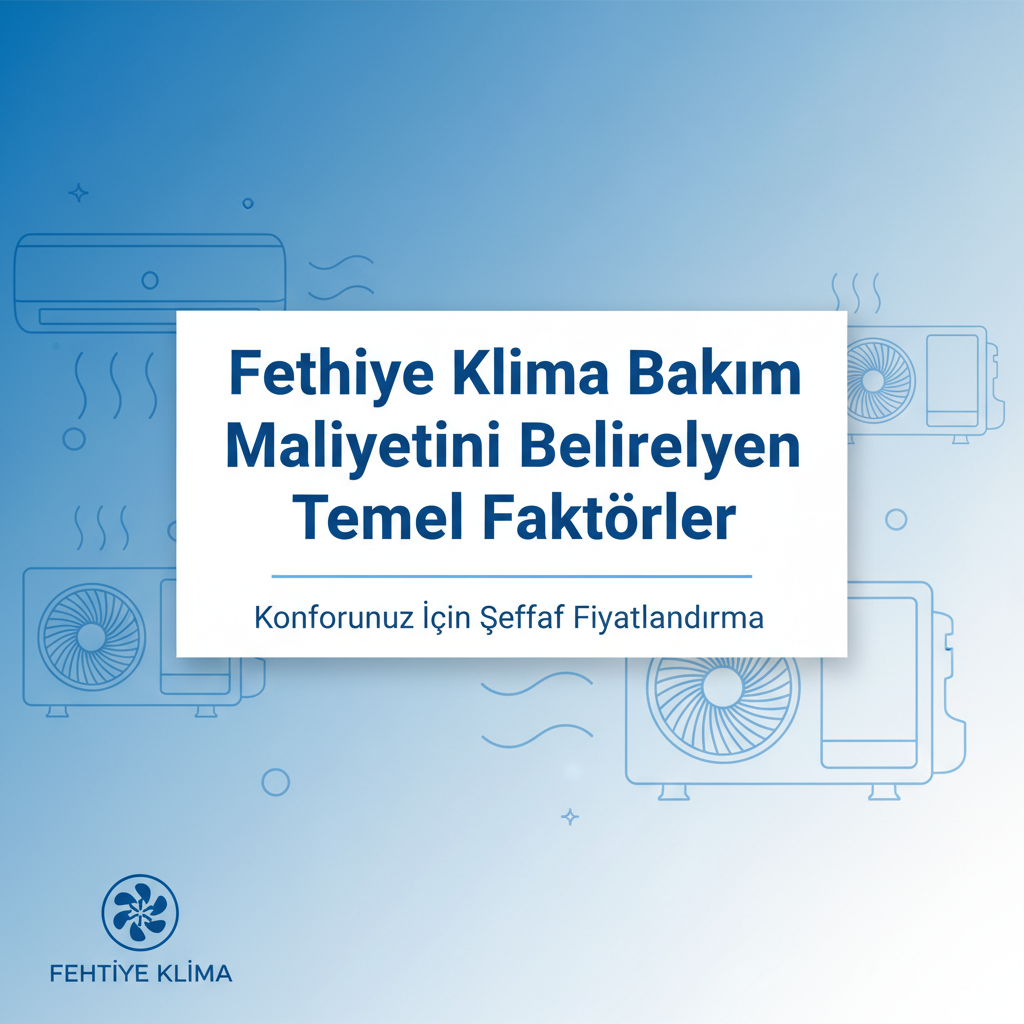 Fethiye Klima Bakım Maliyetini Belirleyen Temel Faktörler
