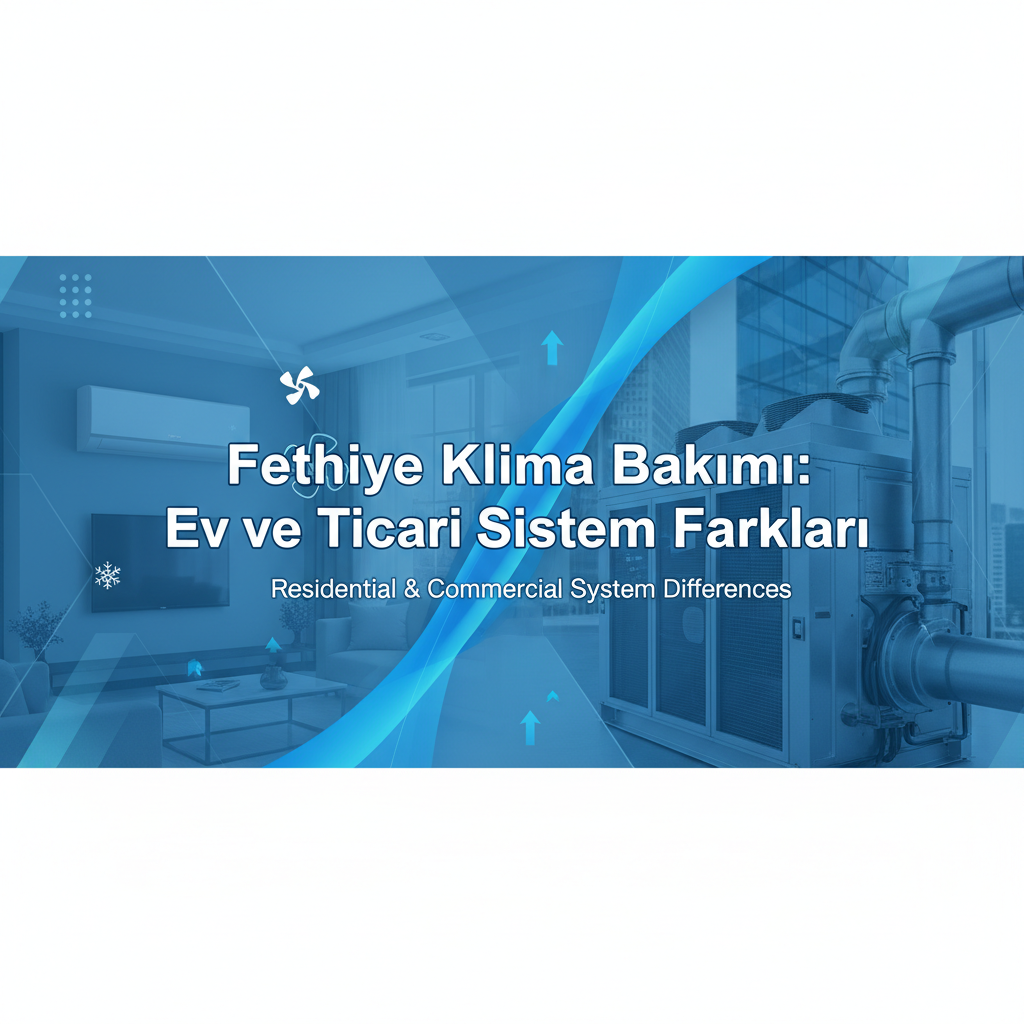 Fethiye Klima Bakımı: Ev ve Ticari Sistem Farkları