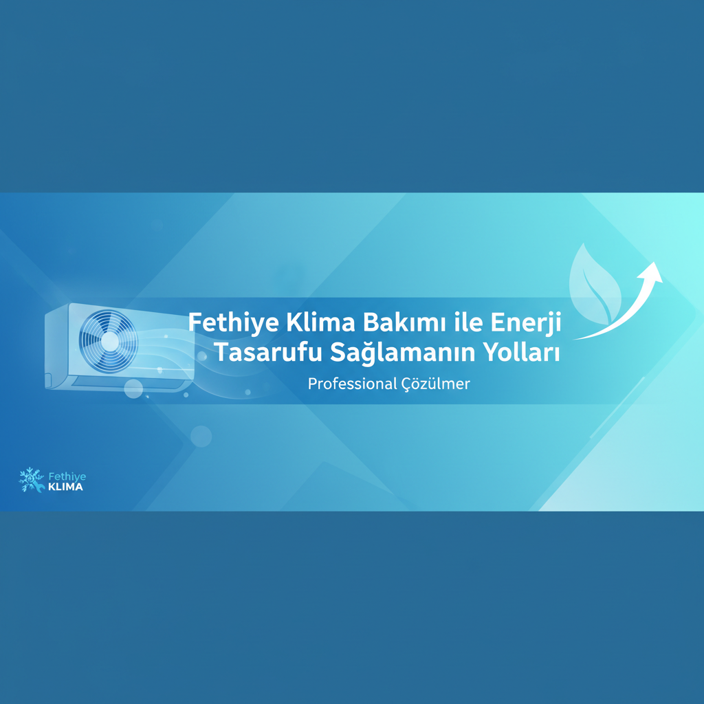 Fethiye Klima Bakımı ile Enerji Tasarrufu Sağlamanın Yolları