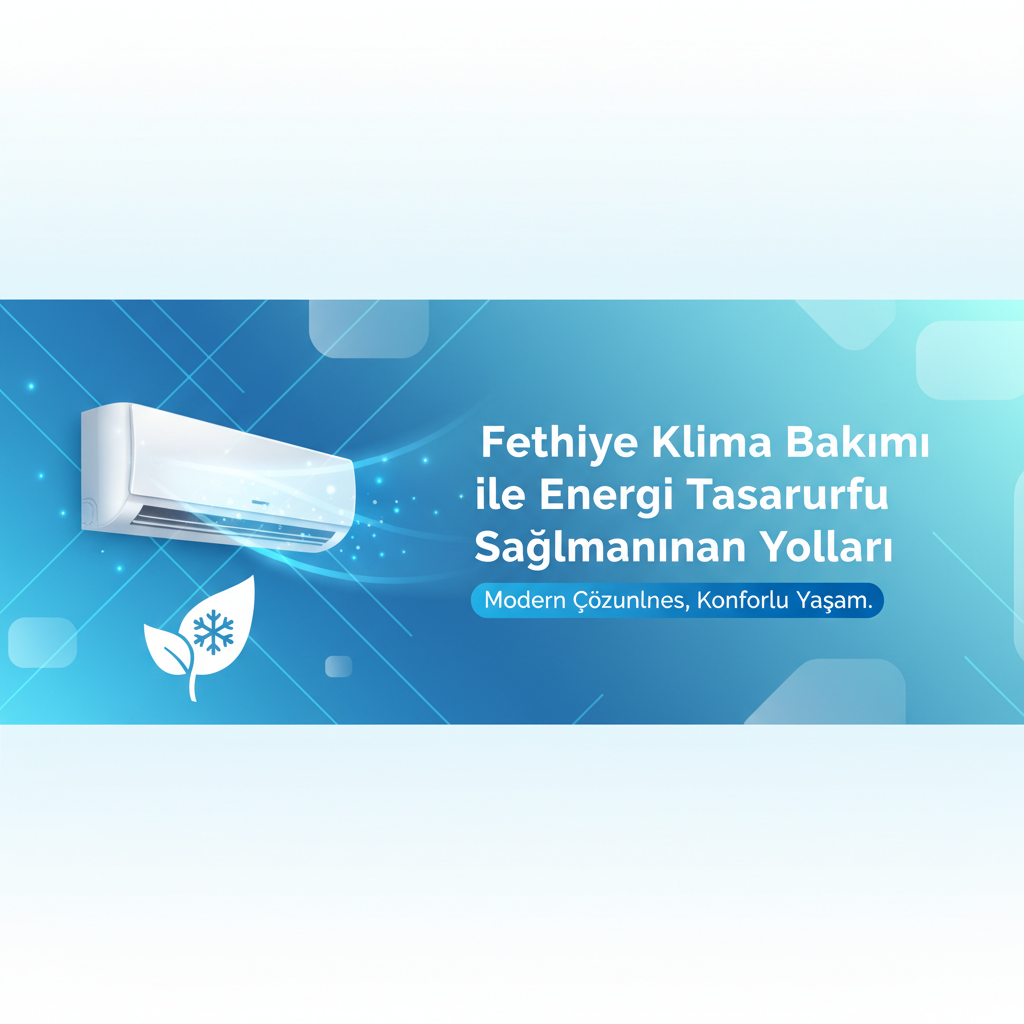 Fethiye Klima Bakımı ile Enerji Tasarrufu Sağlamanın Yolları