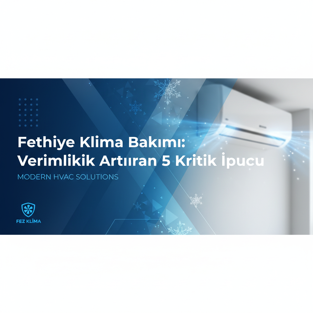 Fethiye Klima Bakımı: Verimlilik Artıran 5 Kritik İpucu