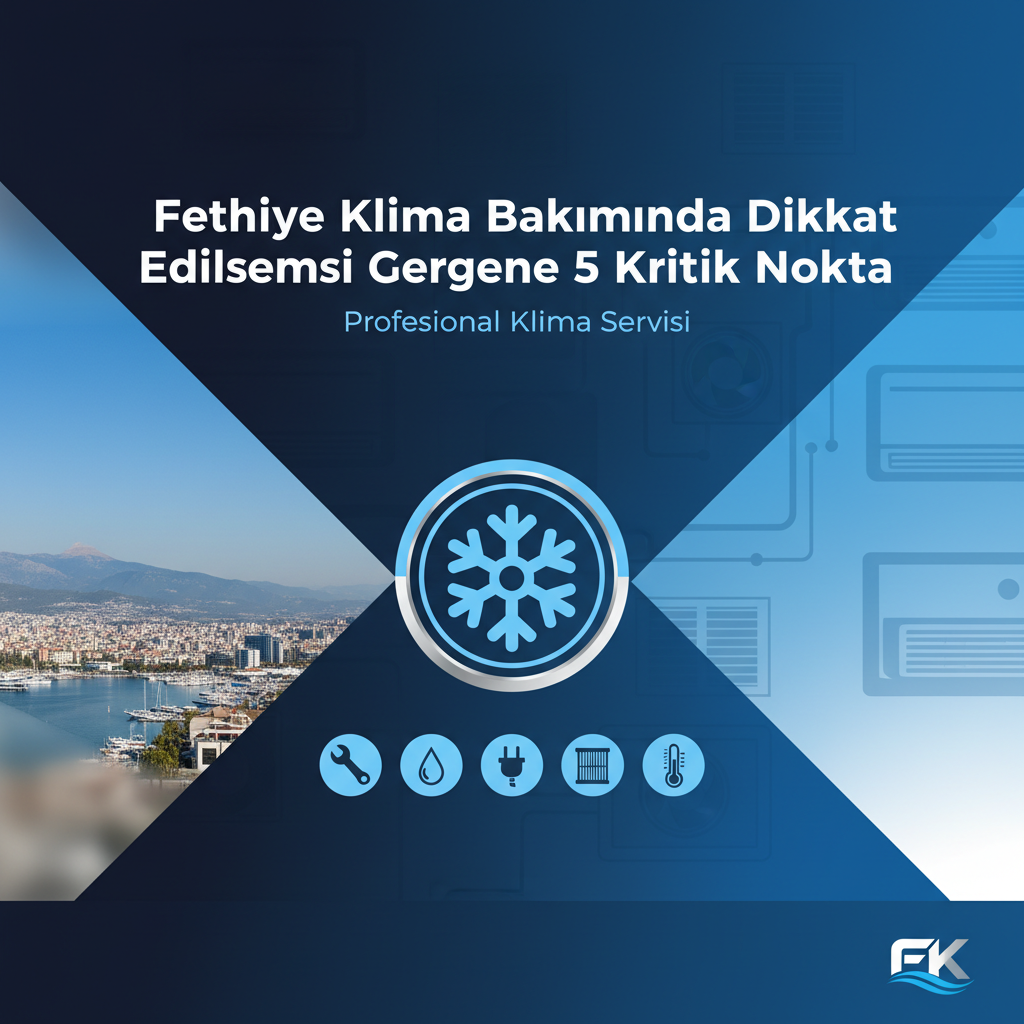 Fethiye Klima Bakımında Dikkat Edilmesi Gereken 5 Kritik Nokta