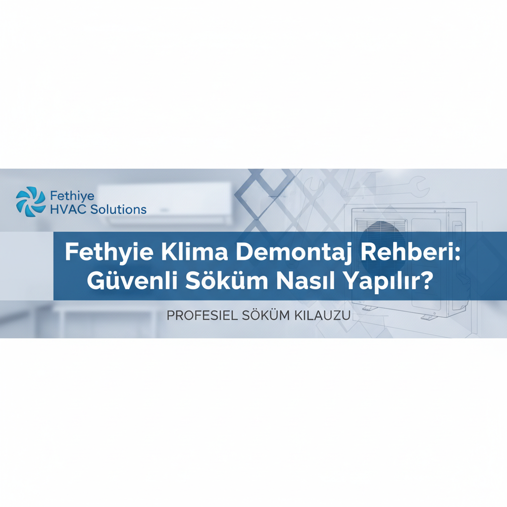 Fethiye Klima Demontaj Rehberi: Güvenli Söküm Nasıl Yapılır?