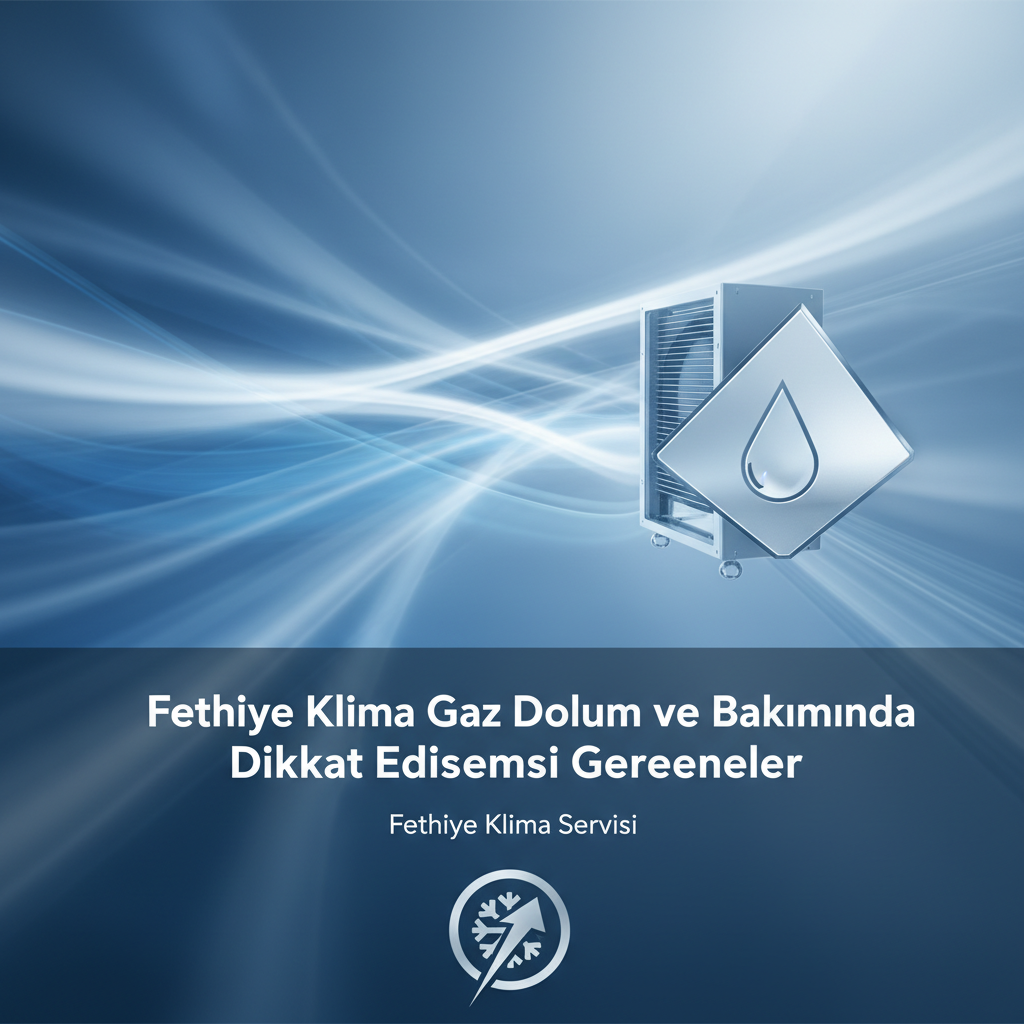Fethiye Klima Gaz Dolumu ve Bakımında Dikkat Edilmesi Gerekenler