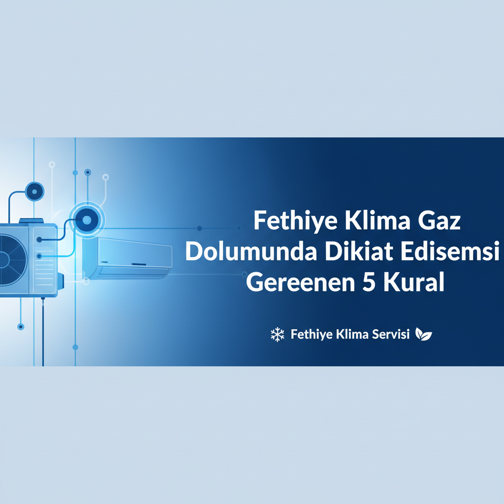 Fethiye Klima Gaz Dolumunda Dikkat Edilmesi Gereken 5 Kural
