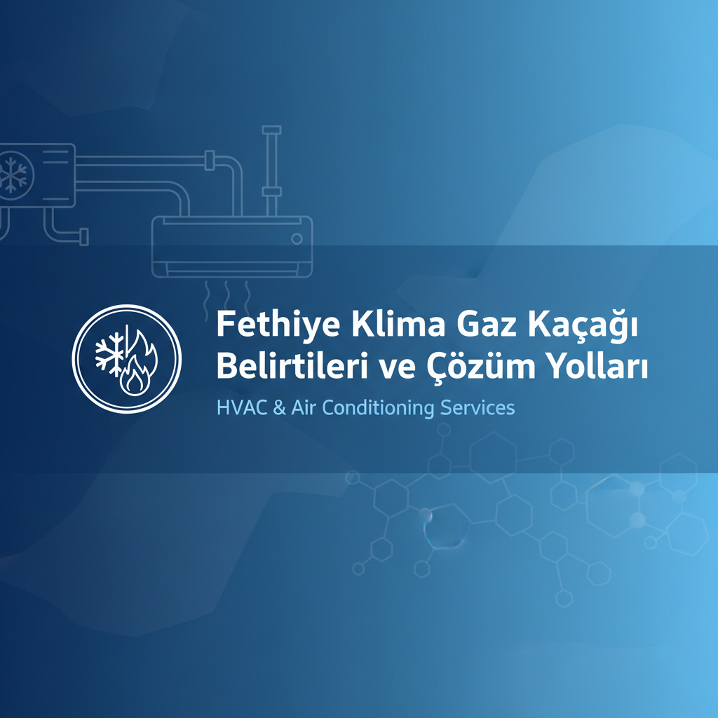 Fethiye Klima Gaz Kaçağı Belirtileri ve Çözüm Yolları