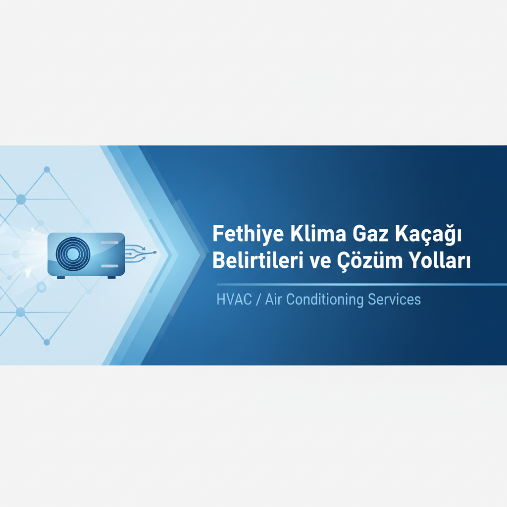 Fethiye Klima Gaz Kaçağı Belirtileri ve Çözüm Yolları
