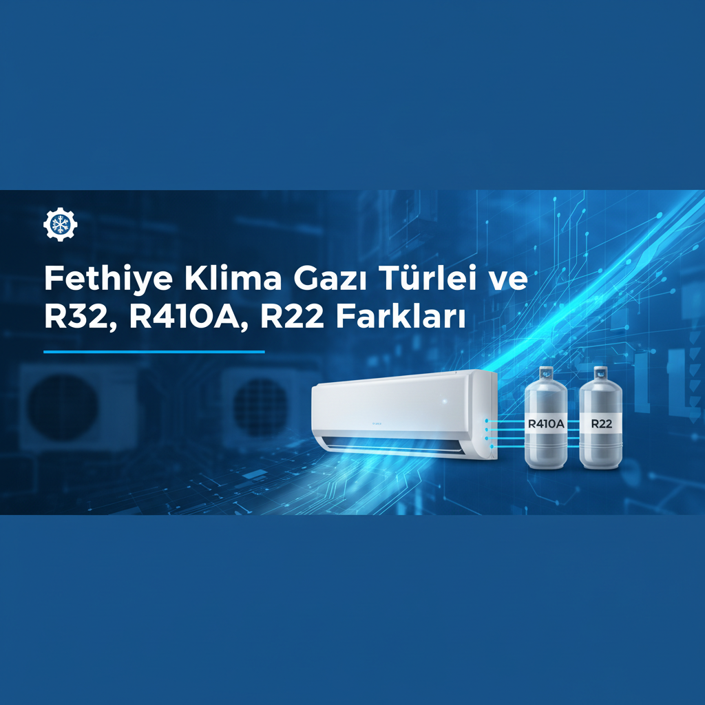 Fethiye Klima Gazı Türleri ve R32, R410A, R22 Farkları