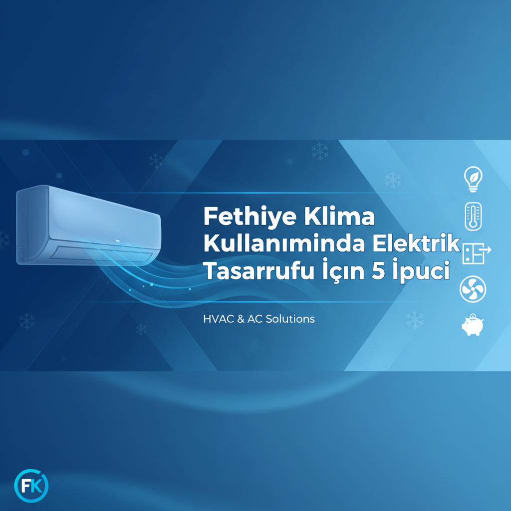 Fethiye Klima Kullanımında Elektrik Tasarrufu İçin 5 İpucu