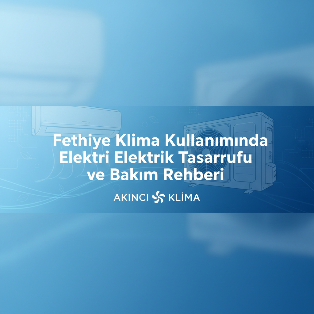 Fethiye Klima Kullanımında Elektrik Tasarrufu ve Bakım Rehberi