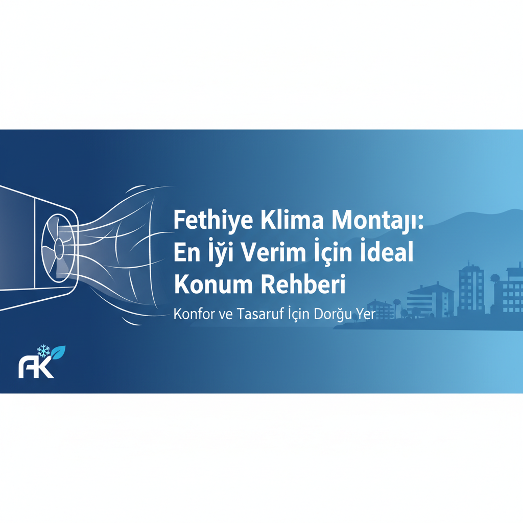 Fethiye Klima Montajı: En İyi Verim İçin İdeal Konum Rehberi