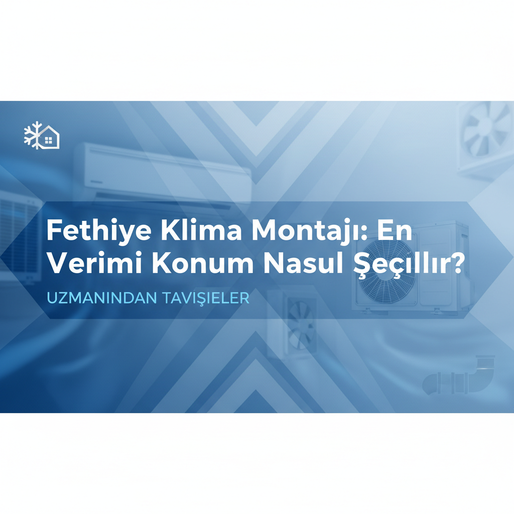 Fethiye Klima Montajı: En Verimli Konum Nasıl Seçilir?