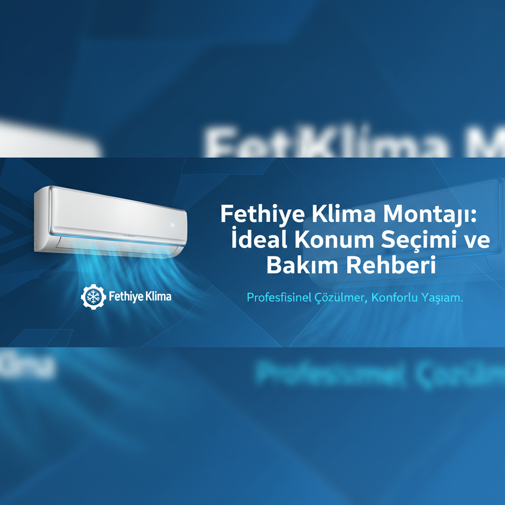 Fethiye Klima Montajı: İdeal Konum Seçimi ve Bakım Rehberi