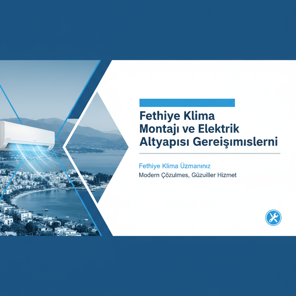 Fethiye Klima Montajı ve Elektrik Altyapısı Gereksinimleri