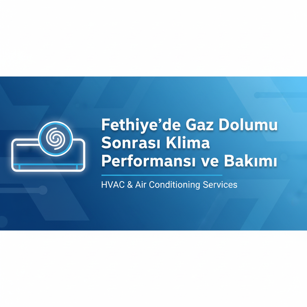Fethiye'de Gaz Dolumu Sonrası Klima Performansı ve Bakımı