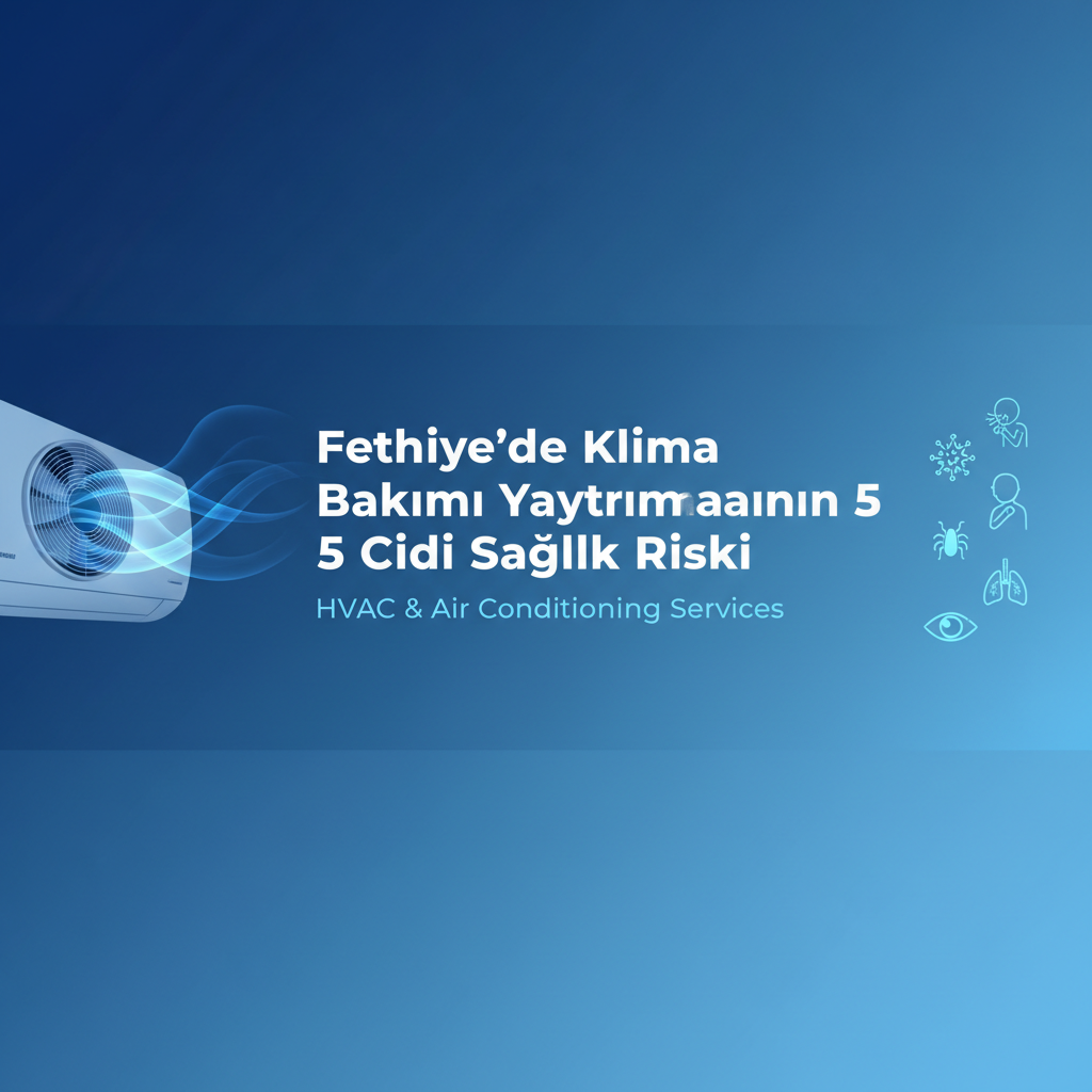 Fethiye'de Klima Bakımı Yaptırmamanın 5 Ciddi Sağlık Riski