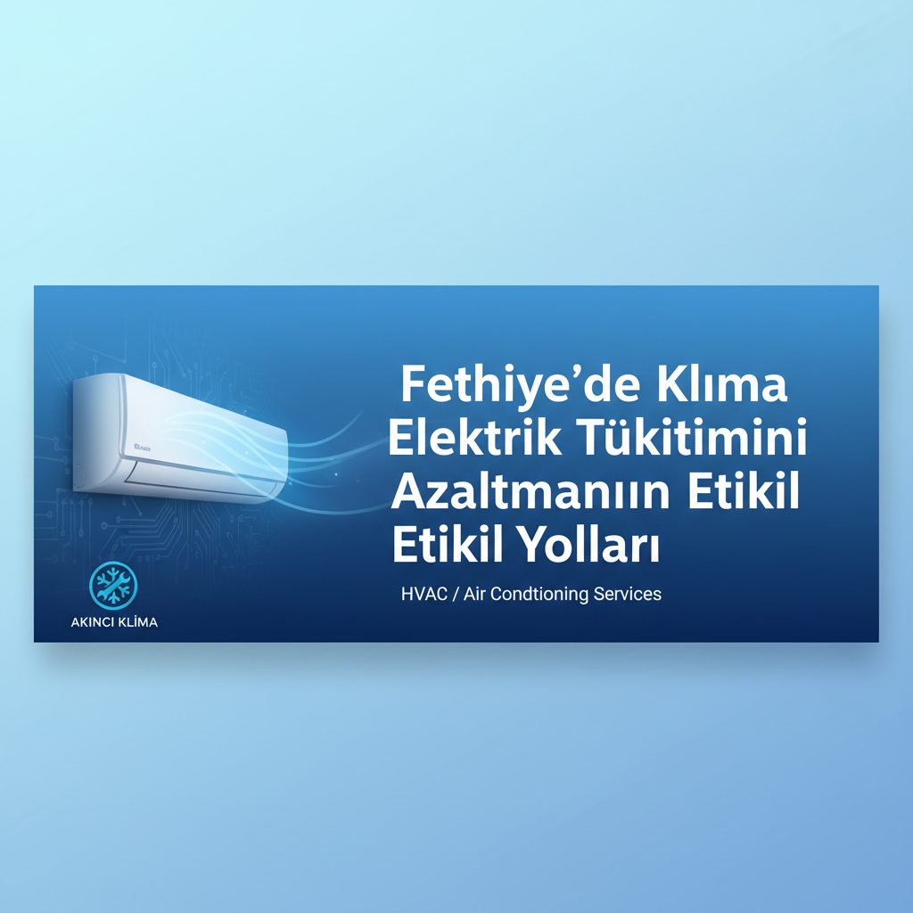 Fethiye'de Klima Elektrik Tüketimini Azaltmanın Etkili Yolları