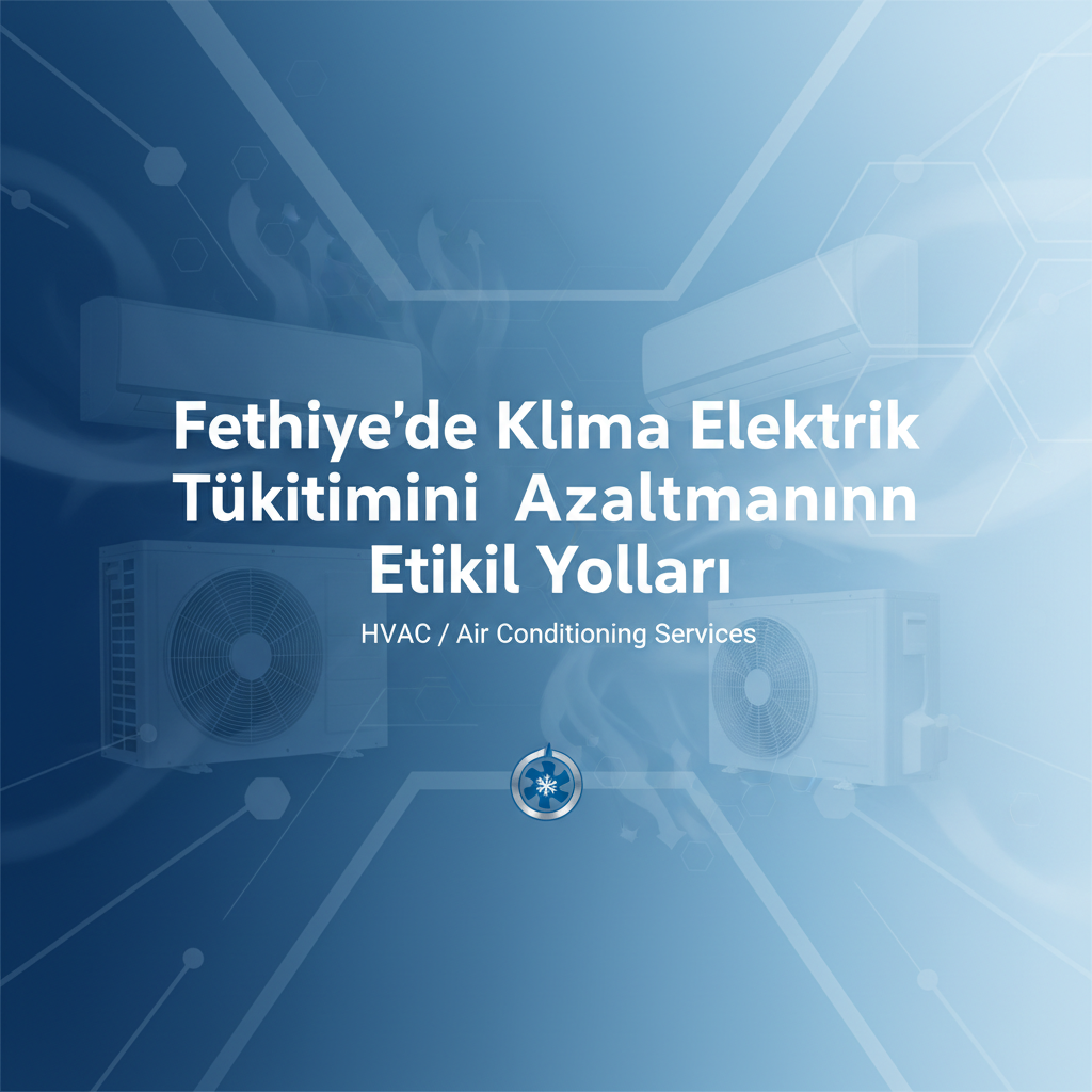 Fethiye'de Klima Elektrik Tüketimini Azaltmanın Etkili Yolları