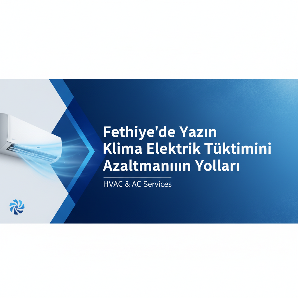 Fethiye'de Yazın Klima Elektrik Tüketimini Azaltmanın Yolları